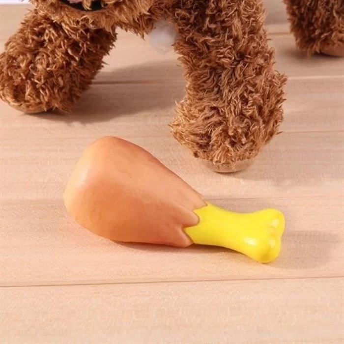 İpek Yıldızı Köpekler İçin Oyuncak Tavuk Budu