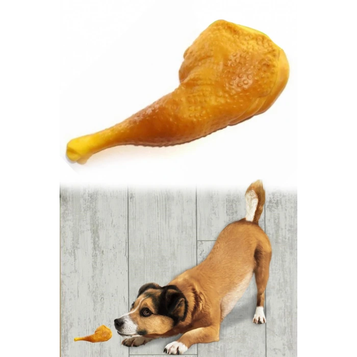 İpek Yıldızı Köpekler İçin Oyuncak Tavuk Budu