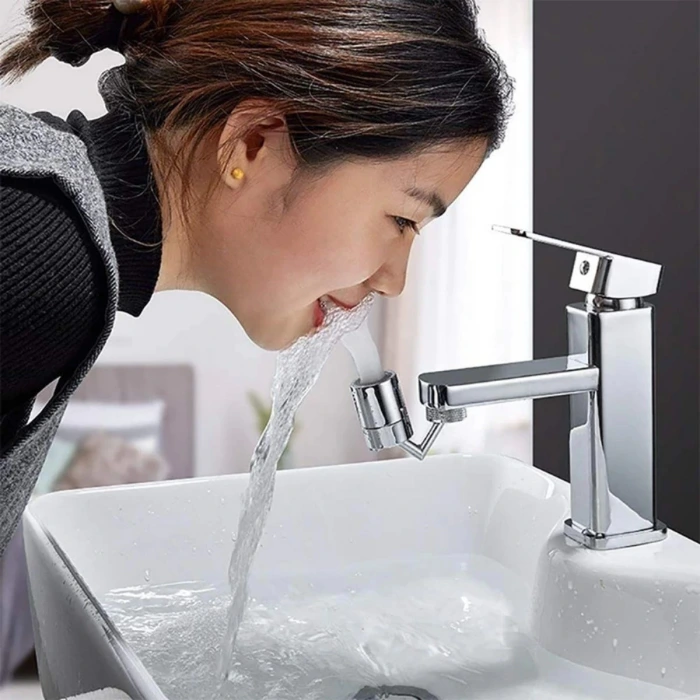 İpek Yıldızı Krom Görünümlü Plastik Kolay Yerleştirilebilen Banyo Tuvalet Bahçe Fonksiyonlu Musluk Başlığı