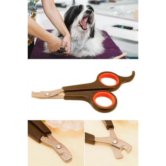 İpek Yıldızı Küçük Çelik Uçlu Kedi Köpek Evcil Hayvan Tırnak Makası Pati Bakım Aleti Ergonomik Kaymaz Sap