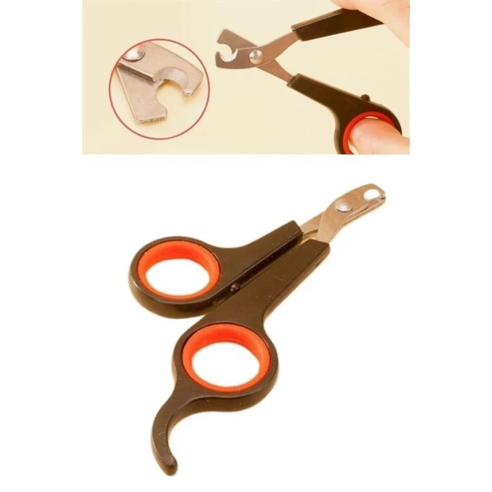 İpek Yıldızı Küçük Çelik Uçlu Kedi Köpek Evcil Hayvan Tırnak Makası Pati Bakım Aleti Ergonomik Kaymaz Sap