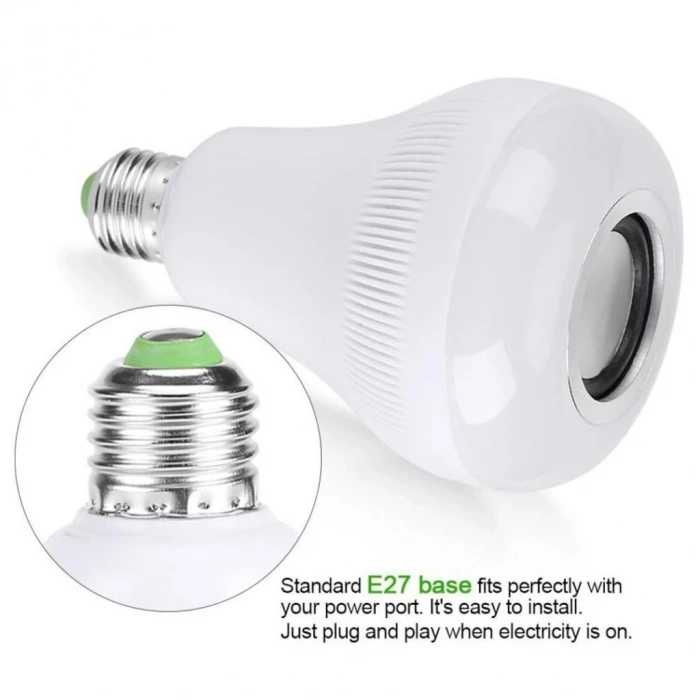 İpek Yıldızı® Kumandalı Bluetooth Hoparlör Ampul LD-37