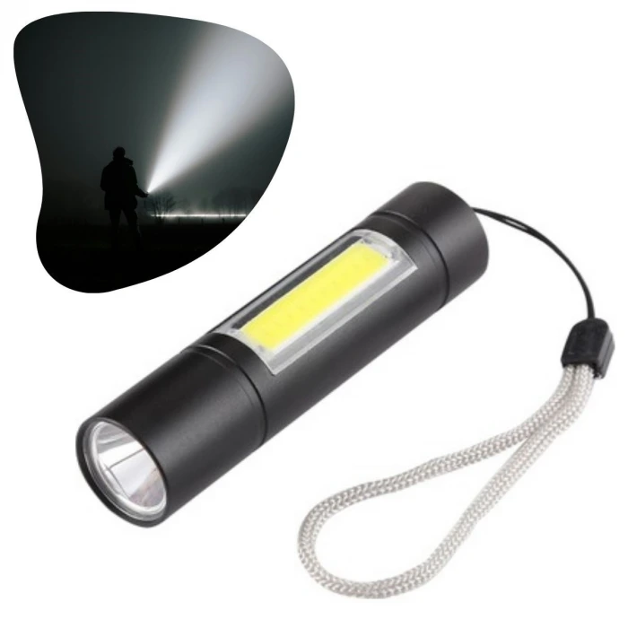 İpek Yıldızı® Kutulu Mini El Feneri – Taşınabilir LED Kamp ve Acil Durum El Lambası Plastik Gövde