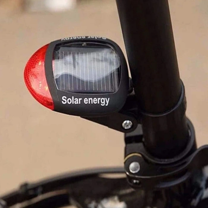 İpek Yıldızı® LED Güneş Enerjisi ile Şarj Edilebilir Bisiklet Kuyruk Lambası Solar Bisiklet Lambası
