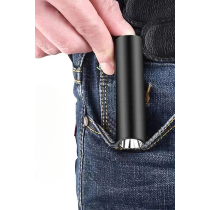İpek Yıldızı® Mini Cep Boy USB İle Şarj Olan Oje Kurutucu Sahte Para Kontol LED UV Mor Işık El Feneri