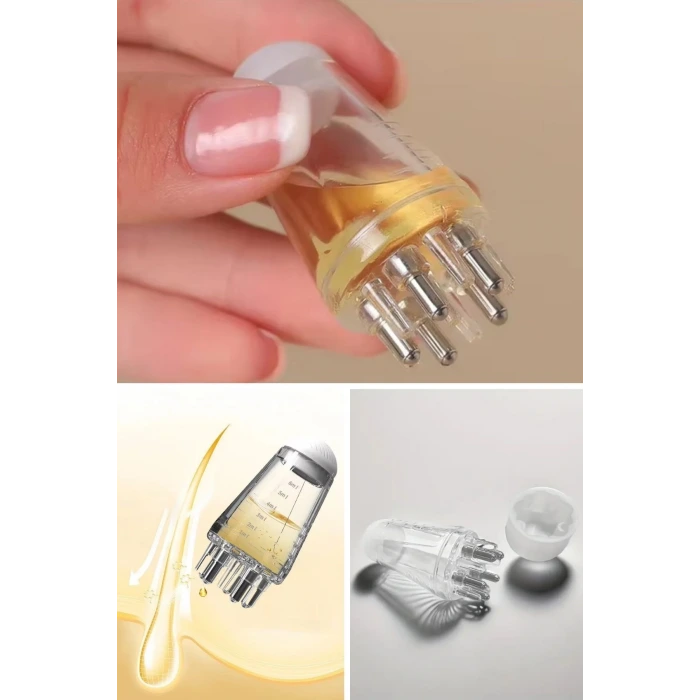 İpek Yıldızı® Mini Saç Derisi ve Cilt Bakım Serum Aplikatörü Saç Serum Şişesi