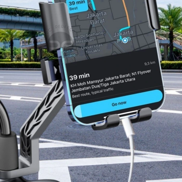 İpek Yıldızı® Motor,Motosiklet,Bisiklet ,Scooter İçin 360 Derece Dönebilen Dikiz Aynası Versiyonu Telefon Tutucu Aparat