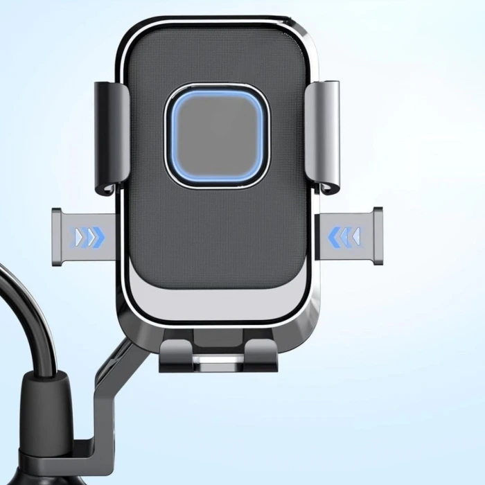 İpek Yıldızı® Motor,Motosiklet,Bisiklet ,Scooter İçin 360 Derece Dönebilen Dikiz Aynası Versiyonu Telefon Tutucu Aparat