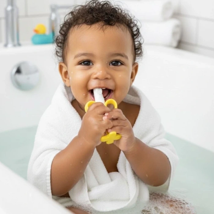 İpek Yıldızı® Muz Şekilli Diş Kaşıma Aparatı – Bebekler İçin Silikon Diş Kaşıyıcı, Diş Çıkarma Oyuncağı