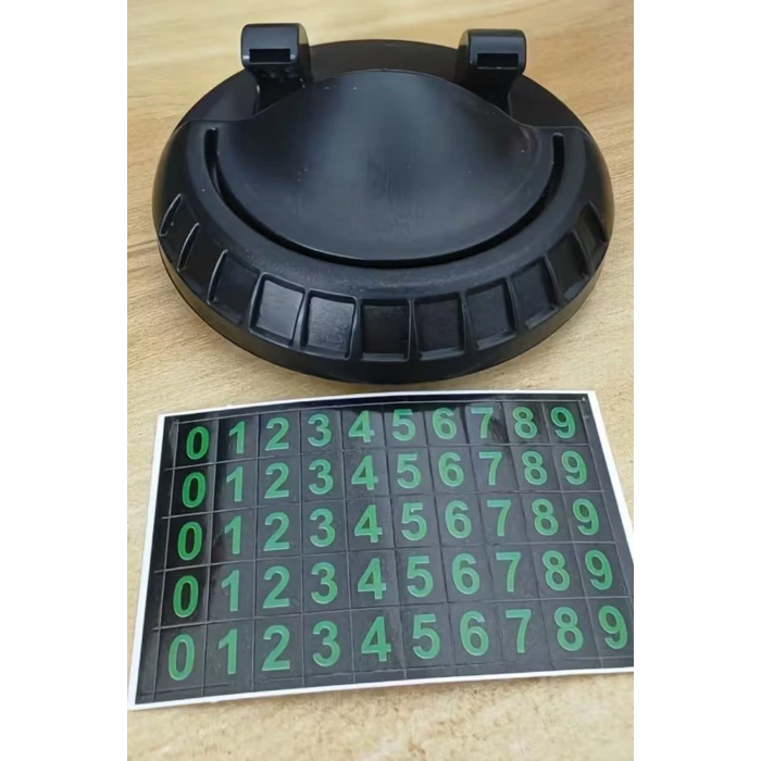 İpek Yıldızı® Numaratörlü Güçlü Yapışkanlı 360 Derece Dönebilen Su Geçirmez Araç İçi Telefon Tutucu Plastik Aparat