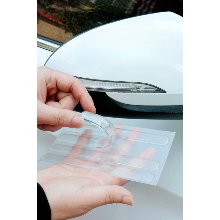 İpek Yıldızı® Oto Darbe Koruyucu Şeffaf Kendiliğinden Yapışkanlı Bantlar 4 Adet
