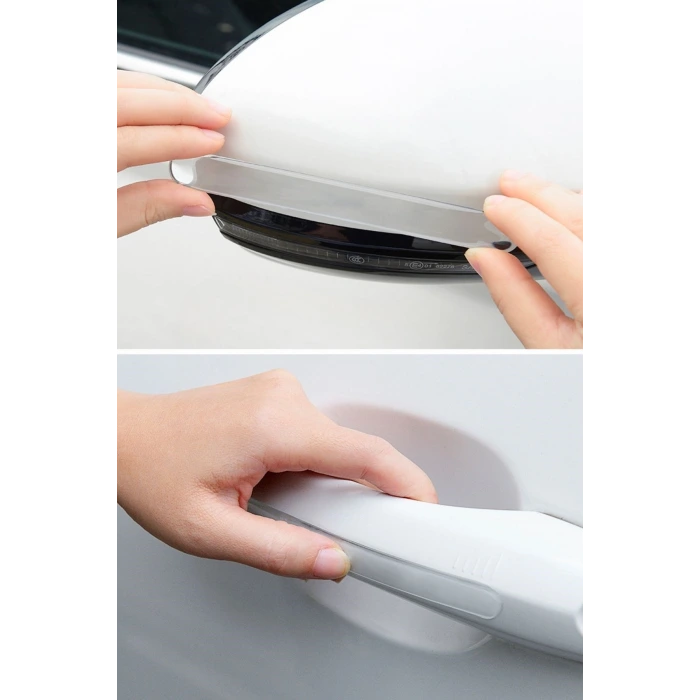 İpek Yıldızı® Oto Darbe Koruyucu Şeffaf Kendiliğinden Yapışkanlı Bantlar 4 Adet