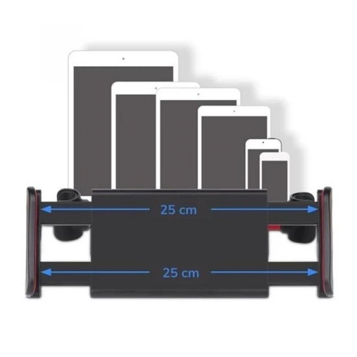 İpek Yıldızı® Oto Koltuk Arkası Telefon Tablet Tutucu Ayarlanabilir 360 Derece Dönebilen Pratik Stand