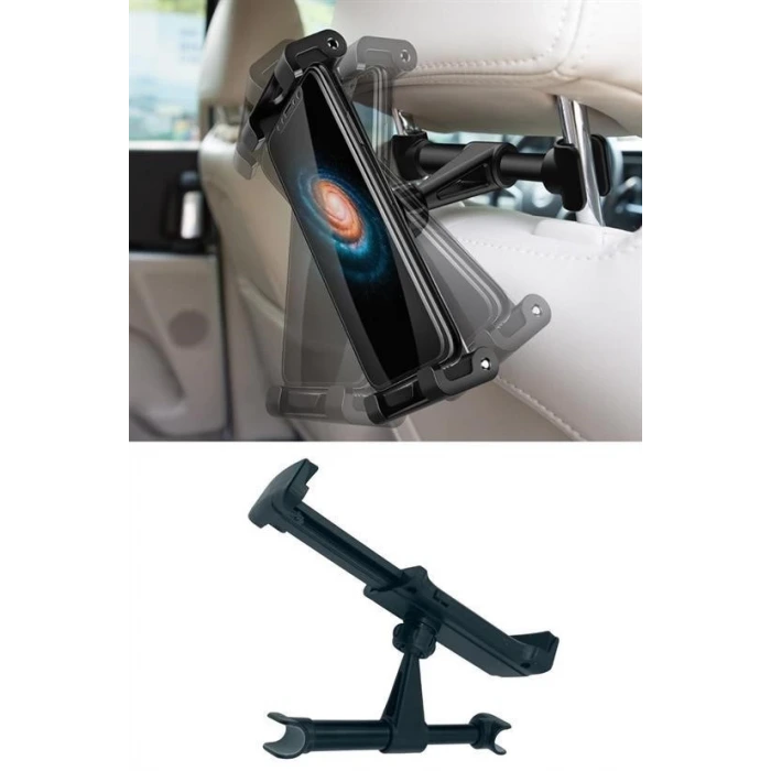 İpek Yıldızı® Oto Koltuk Arkası Telefon Tablet Tutucu Ayarlanabilir 360 Derece Dönebilen Pratik Stand