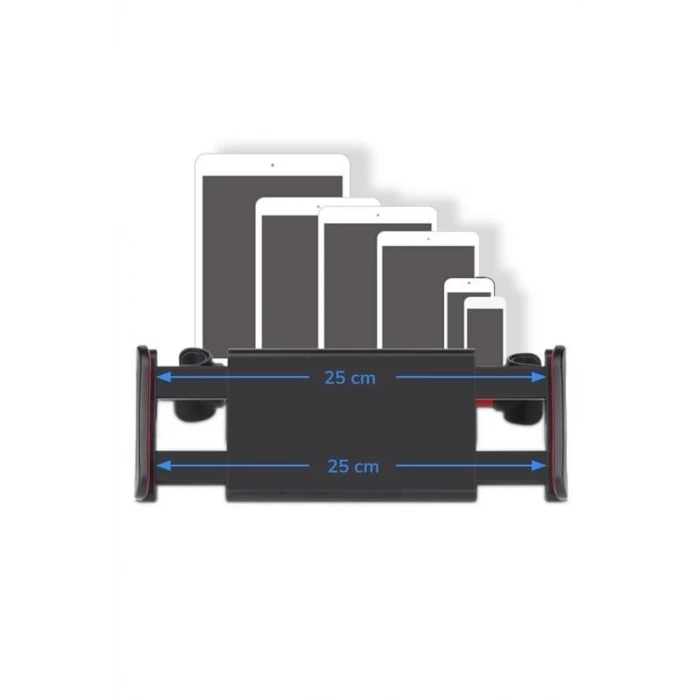 İpek Yıldızı® Oto Koltuk Arkası Telefon Tablet Tutucu Ayarlanabilir 360 Derece Dönebilen Pratik Stand