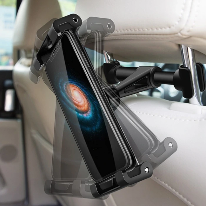 İpek Yıldızı® Oto Koltuk Arkası Telefon Tablet Tutucu Ayarlanabilir 360 Derece Dönebilen Pratik Stand