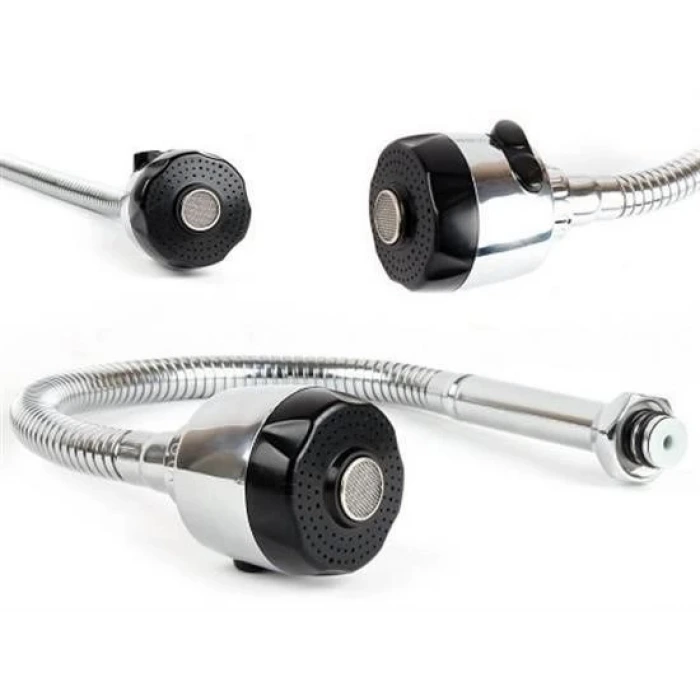 İpek Yıldızı® Oynar Başlıklı 2 Fonksiyonlu Spiral Musluk Başlığı Mutfak Hortumu