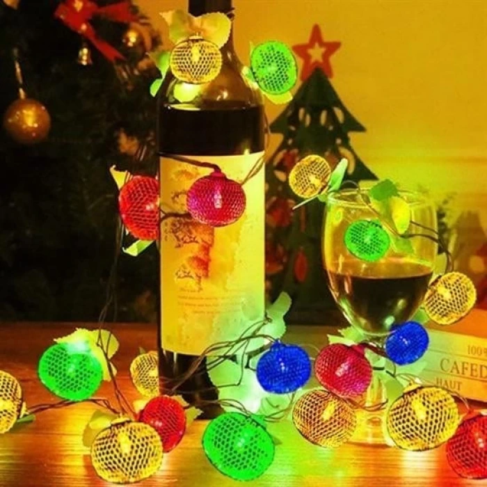 İpek Yıldızı® Parti ve Özel Gün Dekorasyonu Top Led Kandil Şeklinde Aydınlatma