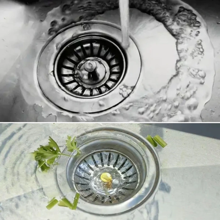 İpek Yıldızı® Paslanmaz Çelik Mutfak Evye Lavabo Süzgeci Lavabo Gideri Atık Gıda Tıpası
