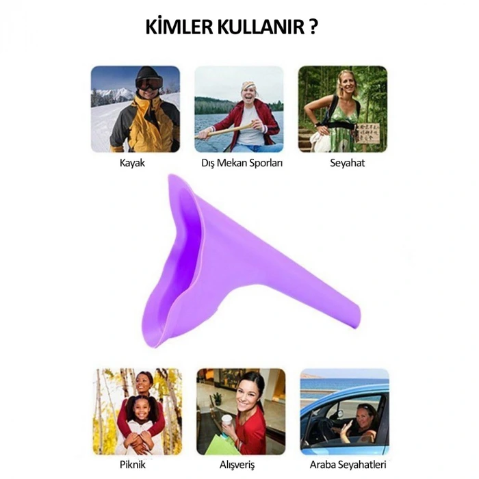 İpek Yıldızı® Piez Kadınların İçin Hijyenik Ayakta İşeme Temiz Tuvalet Aparatı