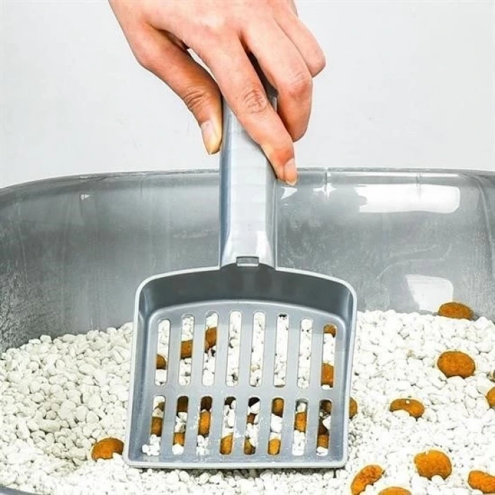 İpek Yıldızı® Plastik Evcil Hayvan Kedi Kumu Temizleme Eleme Küreği