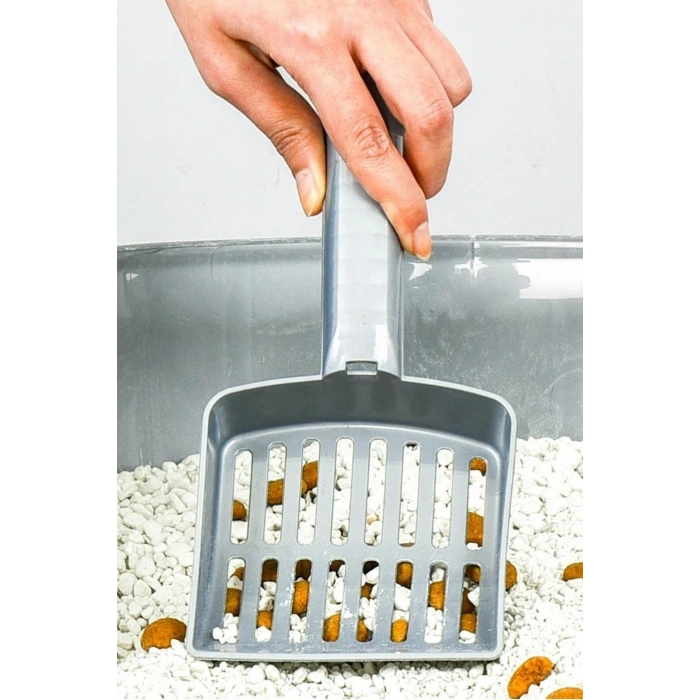 İpek Yıldızı® Plastik Evcil Hayvan Kedi Kumu Temizleme Eleme Küreği