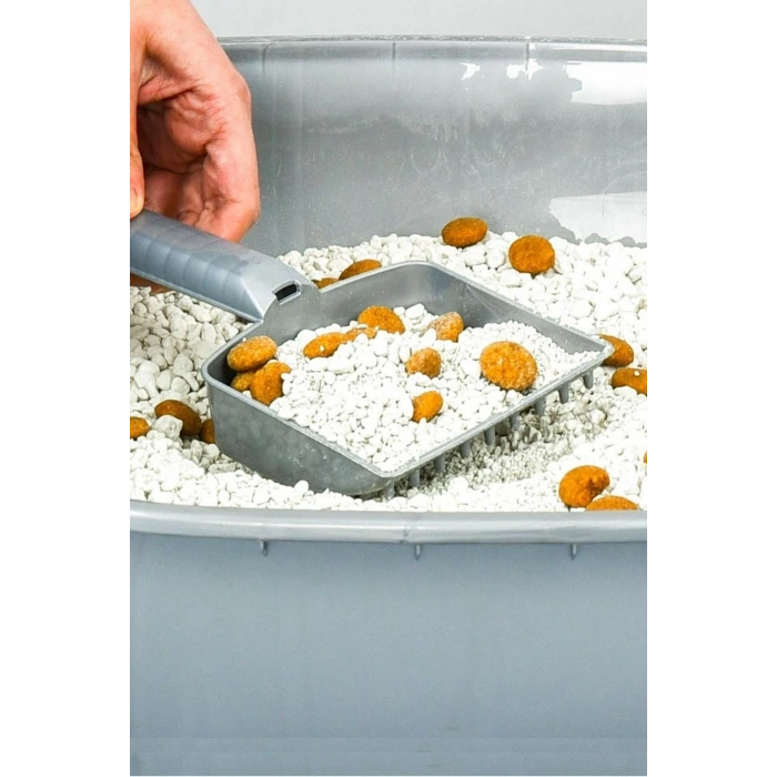 İpek Yıldızı® Plastik Evcil Hayvan Kedi Kumu Temizleme Eleme Küreği