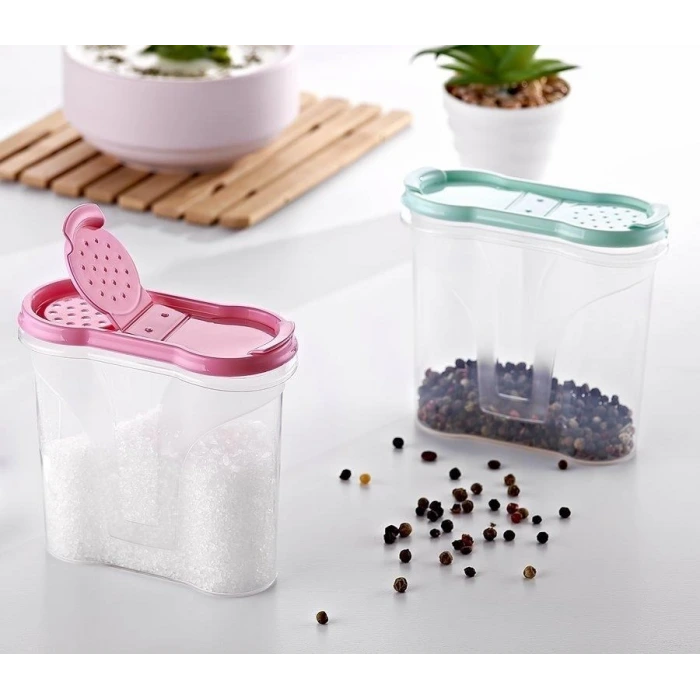 İpek Yıldızı® Plastik Kapaklı Majör Baharatlık Baharat Saklama Kutusu Kabı