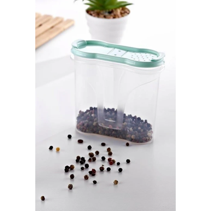 İpek Yıldızı® Plastik Kapaklı Majör Baharatlık Baharat Saklama Kutusu Kabı