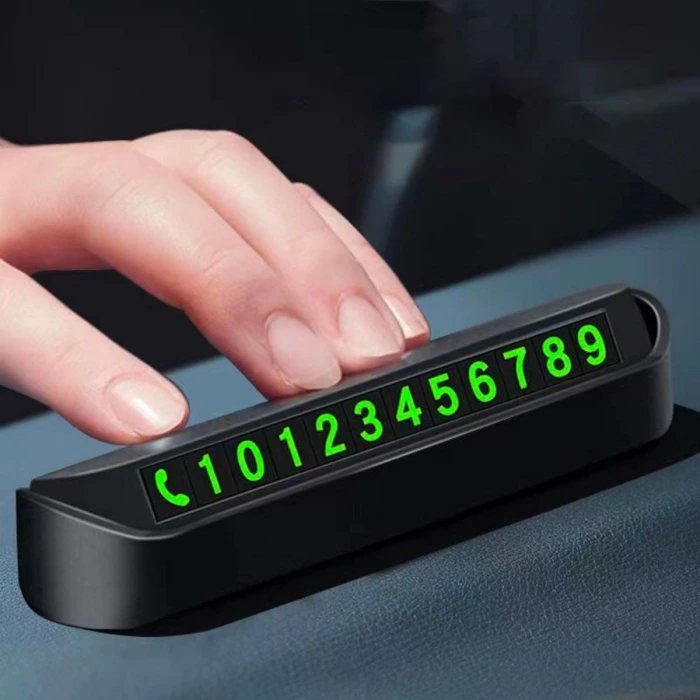 İpek Yıldızı® Pratik Fosforlu Telefon Numarası Yamzak İçin Araç İçi Oto Numaratör Numaralık
