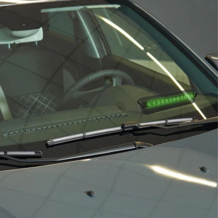 İpek Yıldızı® Pratik Fosforlu Telefon Numarası Yamzak İçin Araç İçi Oto Numaratör Numaralık