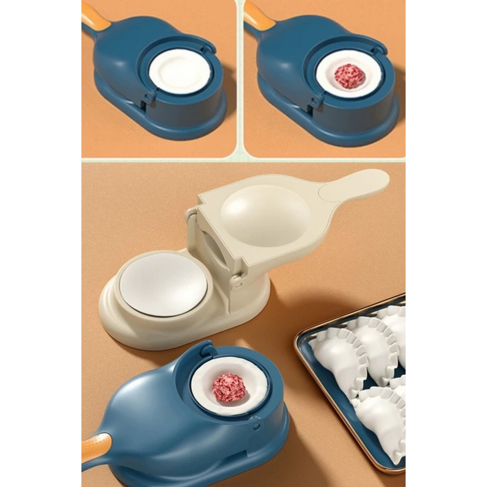 İpek Yıldızı® Pratik Hamur Açıcı Mantı Börek Poğaça Hamuru Açma Aparatı Ravioli Mantı Makinesi