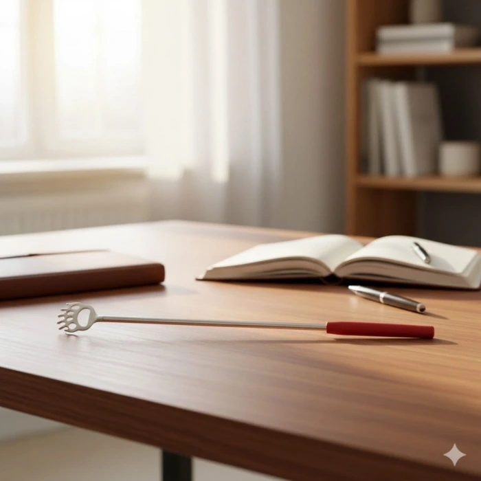 İpek Yıldızı® Pratik Kolay Teleskopik Metal Sırt Kaşıma Kaşağı Aleti Aparatı