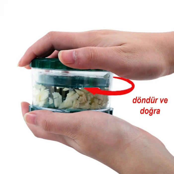 İpek Yıldızı® Pratik Sarımsak Ezme Doğrama Rendeleme  Öğütme Aleti Aparatı