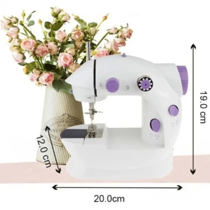 İpek Yıldızı® Pratik Taşınabilir Elektrikli veya Pilli Seyahat Tipi Hız Ayarlı Kademeli Dikiş Makinesi