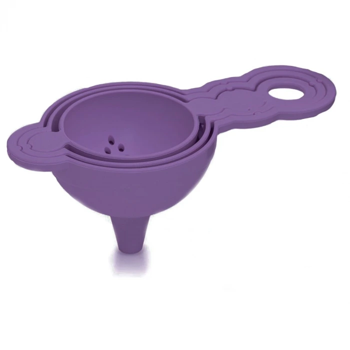 İpek Yıldızı® Pratik Yumurta Süzgeci Mini Süzgeç Huni Seti Hepsi Bir Arada