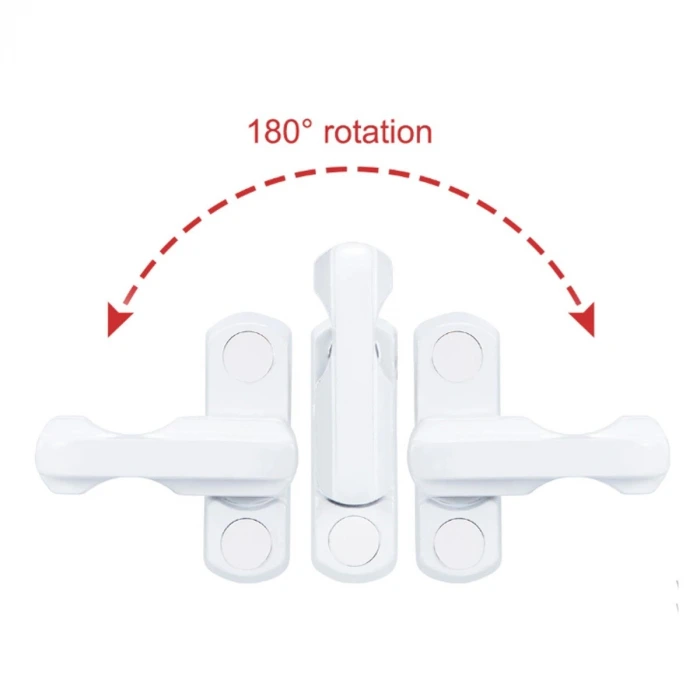 İpek Yıldızı® PVC Pimapen Pencere Cam Balkon Kapısı Güvenli Emniyet Kilidi