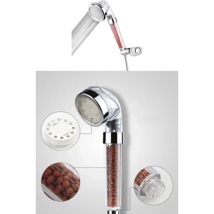 İpek Yıldızı® Renk Değiştiren Led Işıklı Su Tasarruflu Basınçlı Duş Başlığı