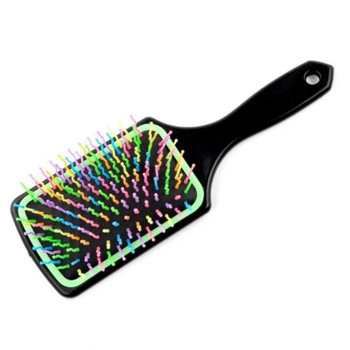 İpek Yıldızı® Saç Açıcı Pratik Renkli Uçlu Plastik Saç Fırçası Tarağı Ergonomik Tarak