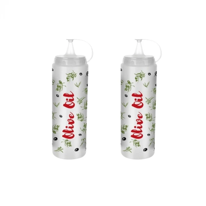 İpek Yıldızı® Şeffaf Kapaklı Sızdırmaz Yağlık Sosluk Şişesi Plastik Yağdanlık Master Chef AP-9471