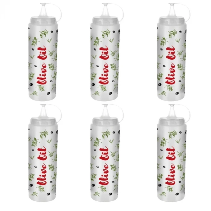 İpek Yıldızı® Şeffaf Kapaklı Sızdırmaz Yağlık Sosluk Şişesi Plastik Yağdanlık Master Chef AP-9471