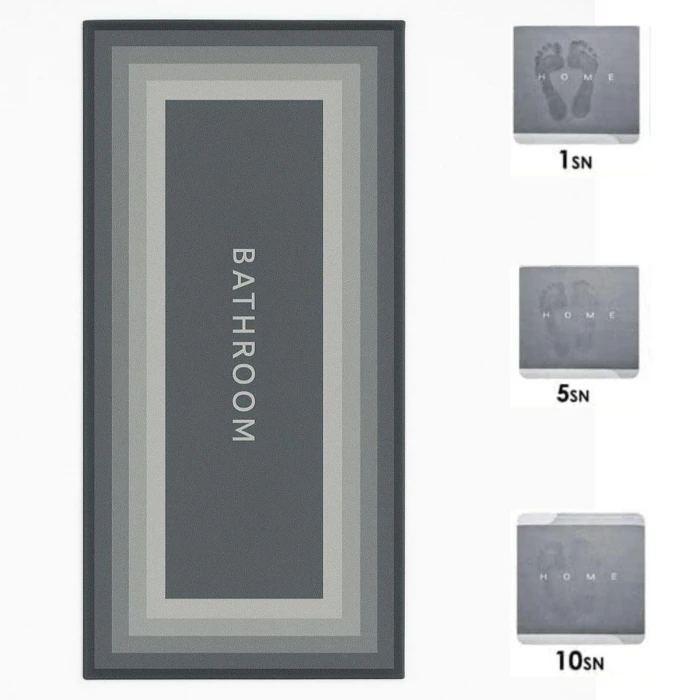 İpek Yıldızı® Sihirli Süper Su Emici Kaymaz Tabanlı Uzun Paspas 40*120 cm