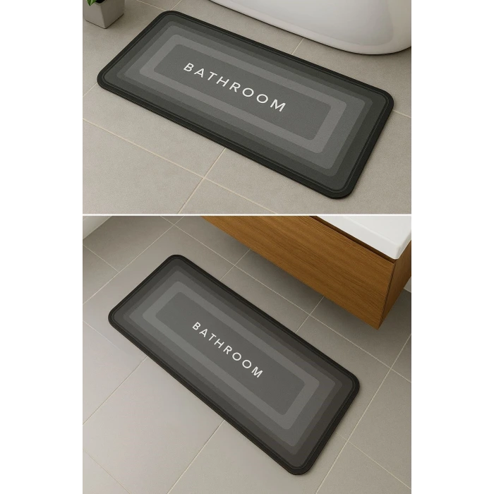 İpek Yıldızı® Sihirli Süper Su Emici Kaymaz Tabanlı Uzun Paspas 40*120 cm