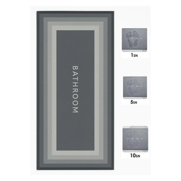 İpek Yıldızı® Sihirli Süper Su Emici Kaymaz Tabanlı Uzun Paspas 40*120 cm