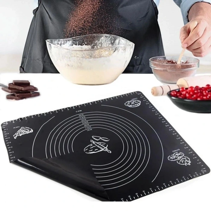 İpek Yıldızı® Silikon Çok Amaçlı Geniş Hamur Matı Hamur Açma Matı 40*50 cm