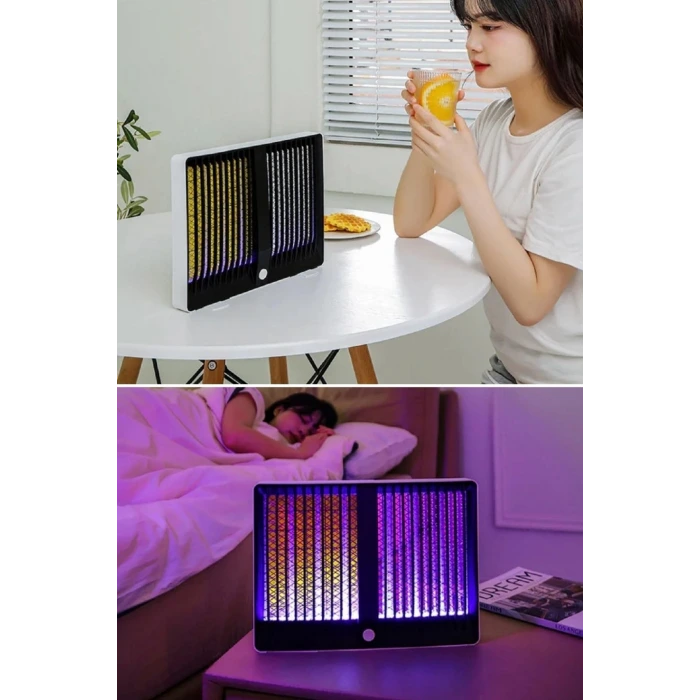 İpek Yıldızı® Sivrisinek Öldürücü Lamba Şarjlı Sivrisinek Kovucu Sessiz ve Güçlü Sivrisinek Tuzağı UV Işıklı Sinek Kıran WD023