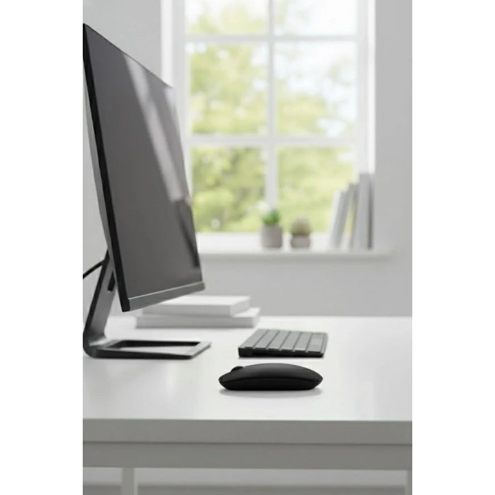 İpek Yıldızı® Siyah Renkli Ergonomik Sessiz Kablosuz Mouse – USB Alıcılı, Ofis ve Oyun İçin Konforlu Bilgisayar Faresi MS6310