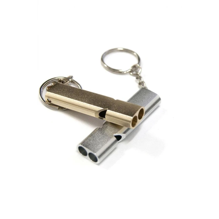 İpek Yıldızı® SOS Acil İmdat Düdüğü Alüminyum Islık Anahtarlık Kamp Yürüyüş Aksesuar Araçları