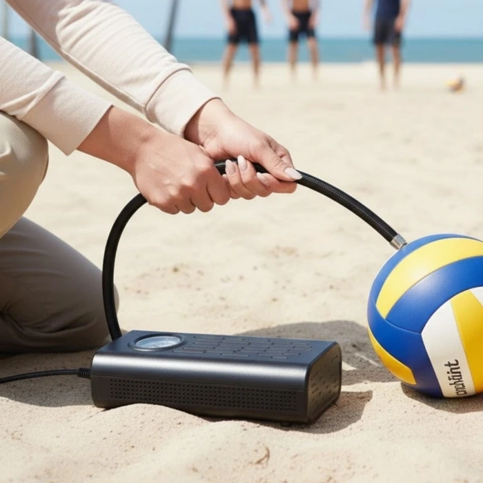 İpek Yıldızı® Taşınabilir Akülü Hava Kompresörü – 150 PSI 120W Elektrikli Lastik Şişirme Pompası, Araç, Motosiklet Bisiklet ve Toplar İçin