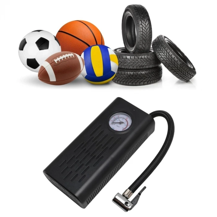 İpek Yıldızı® Taşınabilir Akülü Hava Kompresörü – 150 PSI 120W Elektrikli Lastik Şişirme Pompası, Araç, Motosiklet Bisiklet ve Toplar İçin